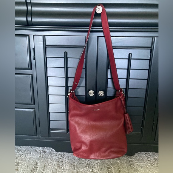 Authentic Maroon Coach Should Purse,All Products : American Fashion Style Bags On Sale